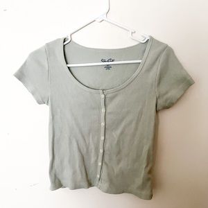 PacSun seafoam green crop top (Size small)
